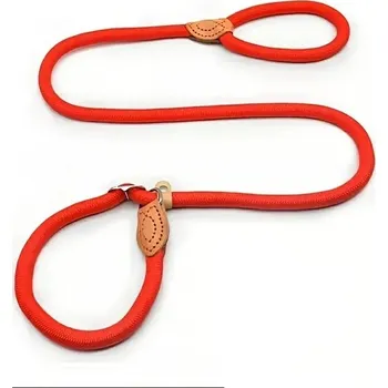 Obojek pro psa Nastavitelný kožený obojek s kovovou přezkou | Obojek pro domácí mazlíčky - Červené,1,3cm-1,8m