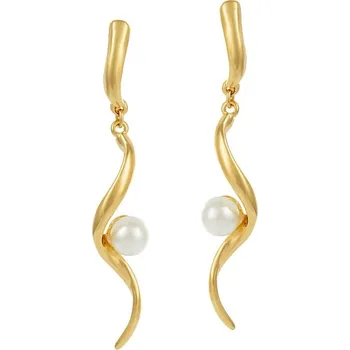 Náušnice Náušnice s perlami z kolekce Classic Colibra - pozlacené