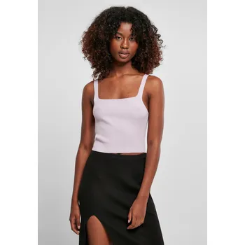 Dámský Cropped Knit Top lila Urban Classics šedá 2540626