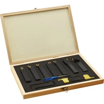 Sada nářadí vidaXL Marketos 12dílné nože s vyměnitelnými plátky pro soustruh 16x16mm 100 mm