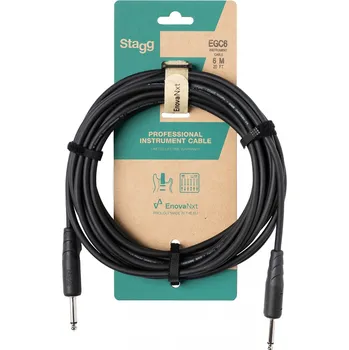 Audio kabel Stagg EGC6, kabel JACK/JACK, 6m