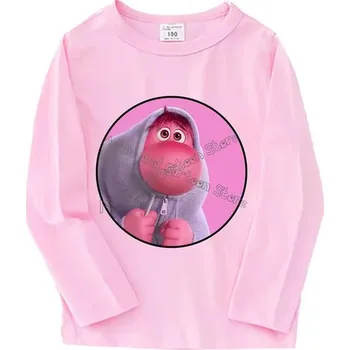 Dívčí tričko Disney Dětské barevné tričko s dlouhým rukávem V hlavě 2 (Inside Out 2) Barva: Růžová, Velikost: 100
