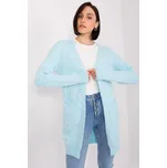 Wool Fashion Italia Kardigan Marli světle modrý Velikost: UNI
