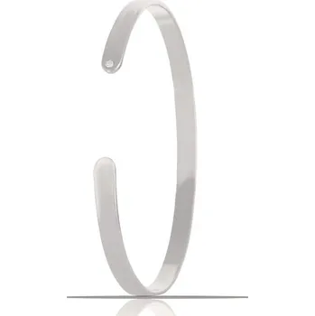 Náramek Hladký náramek s krystalem z kolekce Classic Colibra - postříbřený