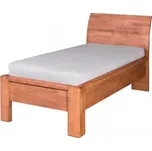 Jednolůžko FLORENCIA čelo oblé plné, 90 cm, buk cink