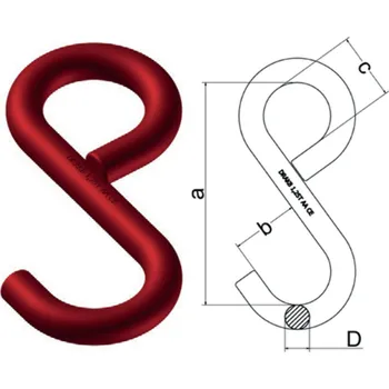 Stavební technika Cartec S-Hák - standardní, uzavřený Model: S18G - 750kg