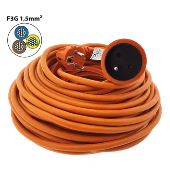 Elektrická zásuvka Prodlužovací přívod 1 zásuvka, 25m, TR 730 F