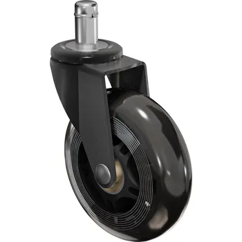 Kolečko Walteco Kancelářské kolečko průměr 75 mm, s čepem průměr 11 mm, transparentní, nosnost 50 kg, 5 ks