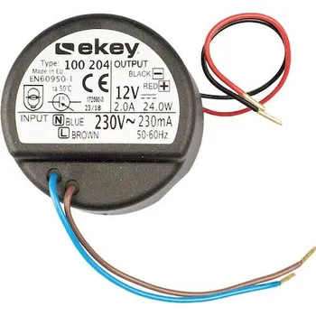 spínaný zdroj EKEY 100204 Napájecí zdroj ekey NT UP 230 VAC/12 VDC/2 A, pro montáž do zápustné krabice