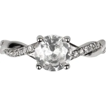 Prsten Stříbrný prsten se zirkonem Epi - 60