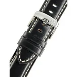 Kožený řemínek Morellato Giorgione 4272B12.019 M, černý - 22 mm