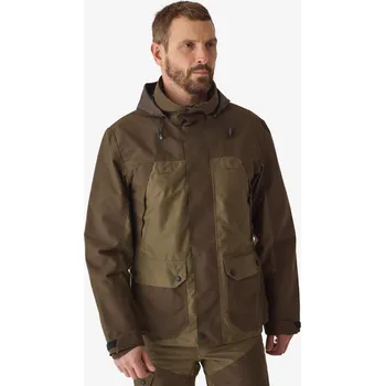 SOLOGNAC Lovecká nepromokavá bunda 520 L KAŠTANOVÁ