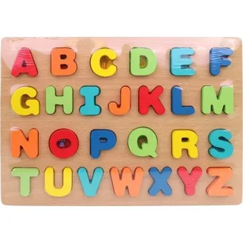 Dřevěná hračka Dřevěná abeceda, 28 x 20 cm
