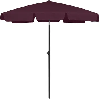 Stínicí technika vidaXL Plážový slunečník bordó 180 x 120 cm