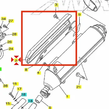 Yamaha Kryt výfuku Majesty 250 5GM147180000