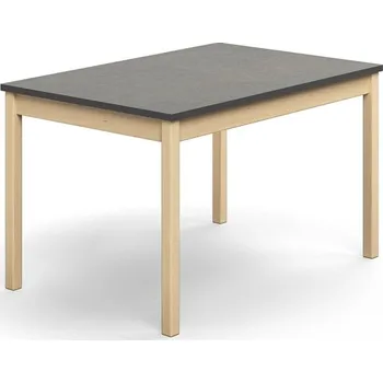 Zahradní stůl Stůl DECIBEL, 1200x800x720 mm, akustické linoleum, bříza/tmavě šedá