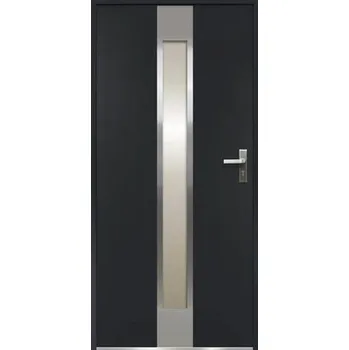 Vchodové dveře Kovové vchodové dveře S68 Neptun 90P antracit otevírání dovnitř