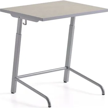 Zahradní lavice Školní lavice AXIOM, akustické linoleum, stříbrná/šedá