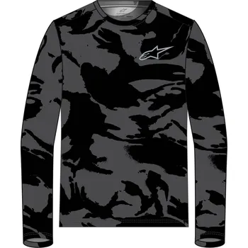 Pánské tričko ALPINESTARS triko CAMO PERFORMANCE dlouhý rukáv černá camo - 2XL