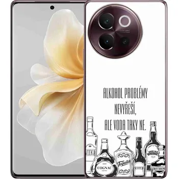 Pouzdro na mobilní telefon Gelový kryt mmCase na Vivo V40 Lite 5G - vtipný text bílé pozadí