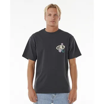 Pánské tričko Tričko Rip Curl SUN BUZZED&nbsp; TEE Washed Black velikost XL