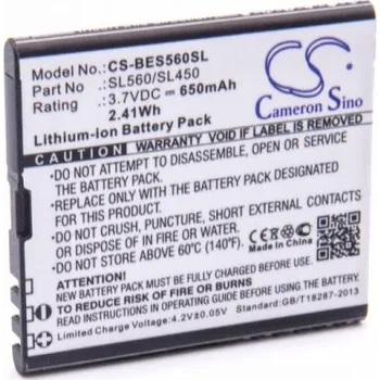 Baterie pro mobilní telefon VHBW Baterie pro Beafon SL450 / SL560, 650 mAh