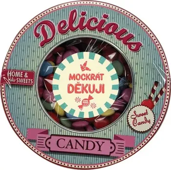 Bonbon Bonbóny v plechové krabici 250 g - Děkuji