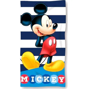 Dětské zboží FARO MICRO Osuška Mickey proužky Polyester, 70/140 cm