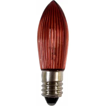 Žárovka Žárovka E-10 34V 3W červená pro svícen 7x34V 1ks