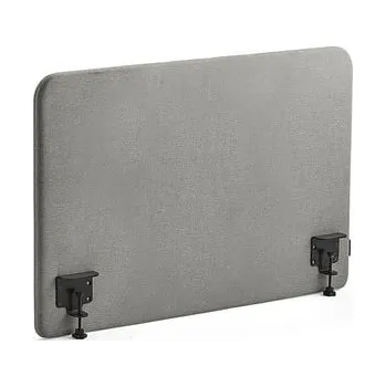 Paraván Stolový paraván ZONE, černé svorky, 1000X650x36 mm, potah Hush, světle šedá