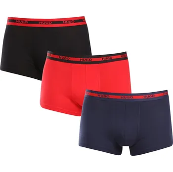 Boxerky 3PACK pánské boxerky HUGO vícebarevné (50517883 960) XXL Možnost vrácení zboží ZDARMA do 120 dnů!