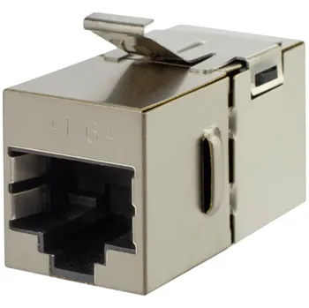 Síťový konektor Keystone NEKU modulární 2xRJ45 8P8C kat.6A, stíněný FTP