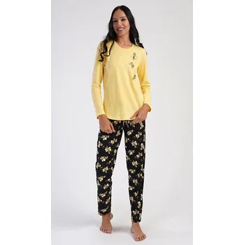 Dámské pyžamo Dámské pyžamo dlouhé VČELKY S - vyrobeno v EU