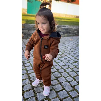 Dětský overall Kulišárny Rostoucí overal WARM HNĚDÁ VELIKOST: 98