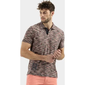 Pánská košile POLOKOŠILE CAMEL ACTIVE POLO SPACE DYE CORAL RED