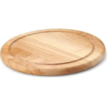 Kuchyňský nůž Prkénko na servírování steaků kulaté, gumovník - Continenta