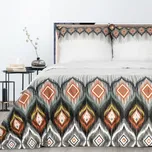 ArtFir Povlečení na dvoulůžko NIKA 21 | bílá/oranžová 220 x 200 cm