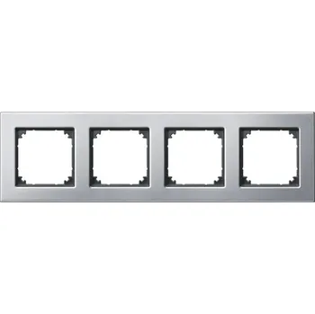 Čtyřrámeček Merten M-Plan, Platinum Silver Schneider 475460