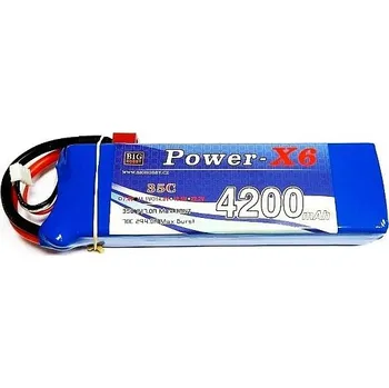 Li-pol baterie 4200 mAh 3S 35C (70C) Power X6