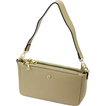 Kabelka Kožená béžová crossbody kabelka třízipová Gregorio L2851