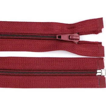 Zip Spirálový zip šíře 5 mm délka 80 cm (bundový) POL - 178 bordó