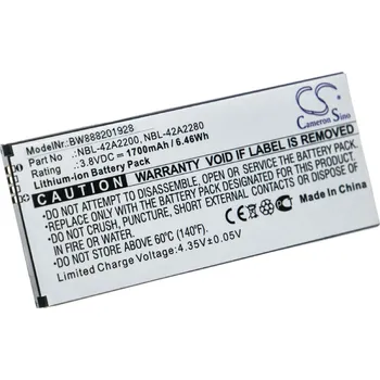 Baterie pro mobilní telefon VHBW Baterie pro TP-Link Neffos C5, 1700 mAh