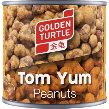 Arašídy v krustě s příchutí Tom Yum 140 g - Golden Turtle