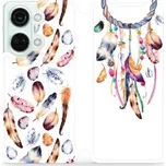 Flipové pouzdro Mobiwear - OnePlus Nord 3 5G - M003S Lapač a barevná pírka (Knížkové flip pouzdro, obal, kryt na mobil OnePlus Nord 3 5G - M003S Lapač a barevná pírka, materiál Umělá kůže + TPU - ochrana 360°, stojánek, silikonová vanička, magnetické)