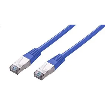 Síťový kabel Kabel C-TECH patchcord Cat5e, FTP, modrý, 0,25m