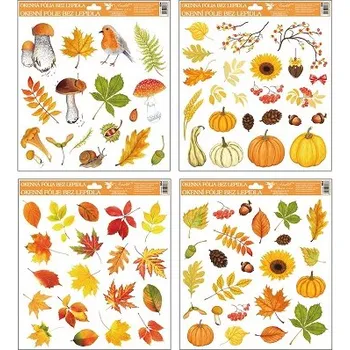 Okenní dekorace Anděl Přerov Okenní fólie podzim 30x30 cm