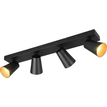 Bodové svítidlo Trio Leuchten 817100432 SHARP - Čtyřbodové stropní svítidlo v černé barvě, 4 x GU10 (Bodové stropní svítidlo v černé barvě)
