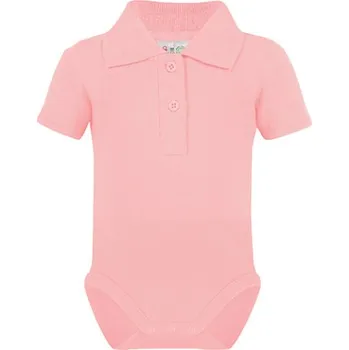 Kojenecký body Link Kids Wear Dětské body s límečkem X947 Babypink 62-68