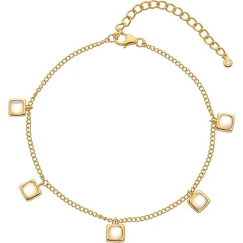 Náramek Stříbrný náramek Hot Diamonds X Gemstones Square DL662