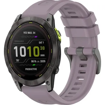 VSECHNONAMOBIL 87391 SILICONE Vyměnitelný řemínek pro Garmin Enduro 3 fialový